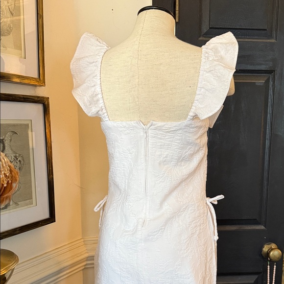 Lilly Pulitzer Ivory Ruffled Strap Mini romper - Picture 5 of 10